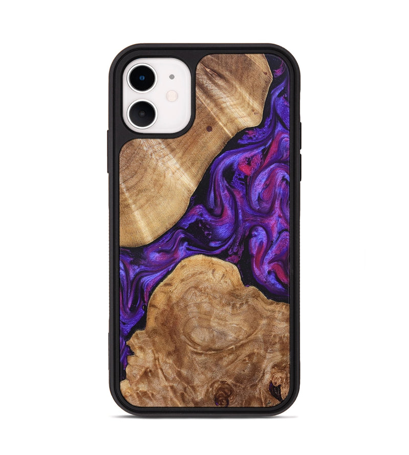 iPhone 11 Wood Phone Case - Aleah (Purple, 823962)