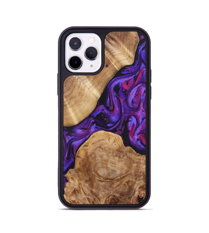 iPhone 11 Pro Wood Phone Case - Aleah (Purple, 823962)