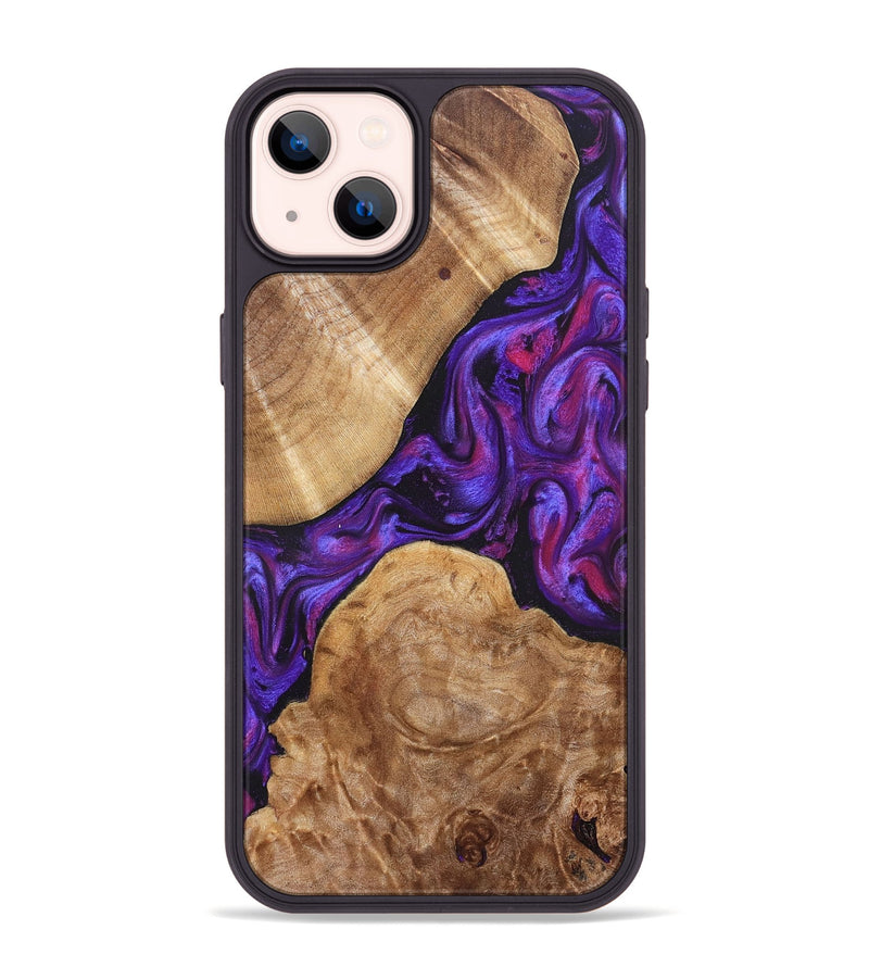 iPhone 14 Plus Wood Phone Case - Aleah (Purple, 823962)