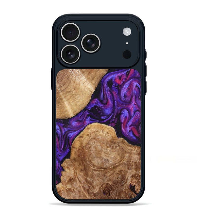 iPhone 17 Pro Max Wood Phone Case - Aleah (Purple, 823962)