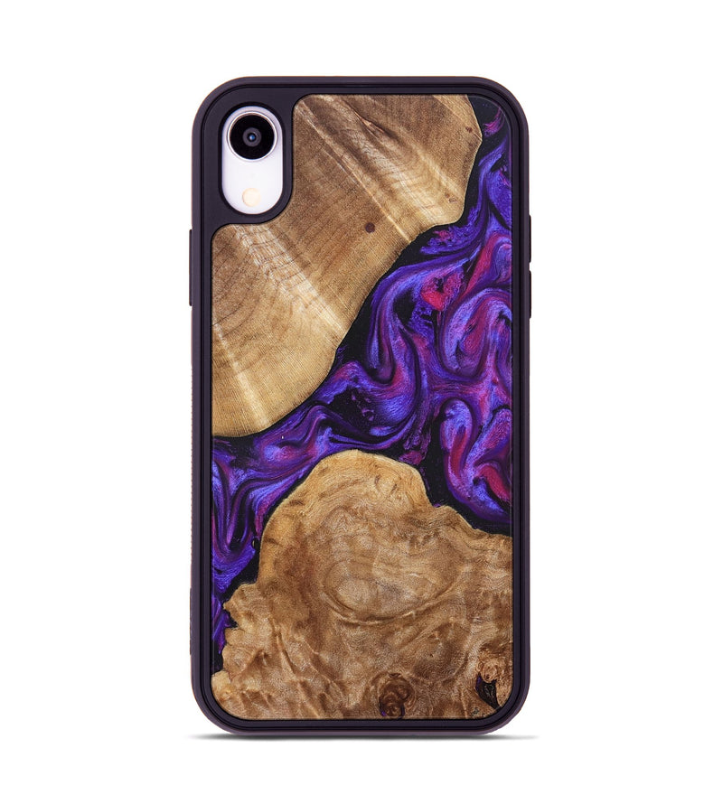 iPhone Xr Wood Phone Case - Aleah (Purple, 823962)