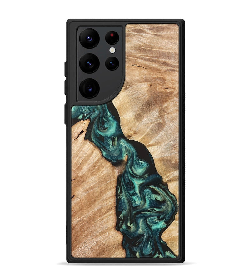 Galaxy S22 Ultra Wood Phone Case - Graham (Green, 823965)