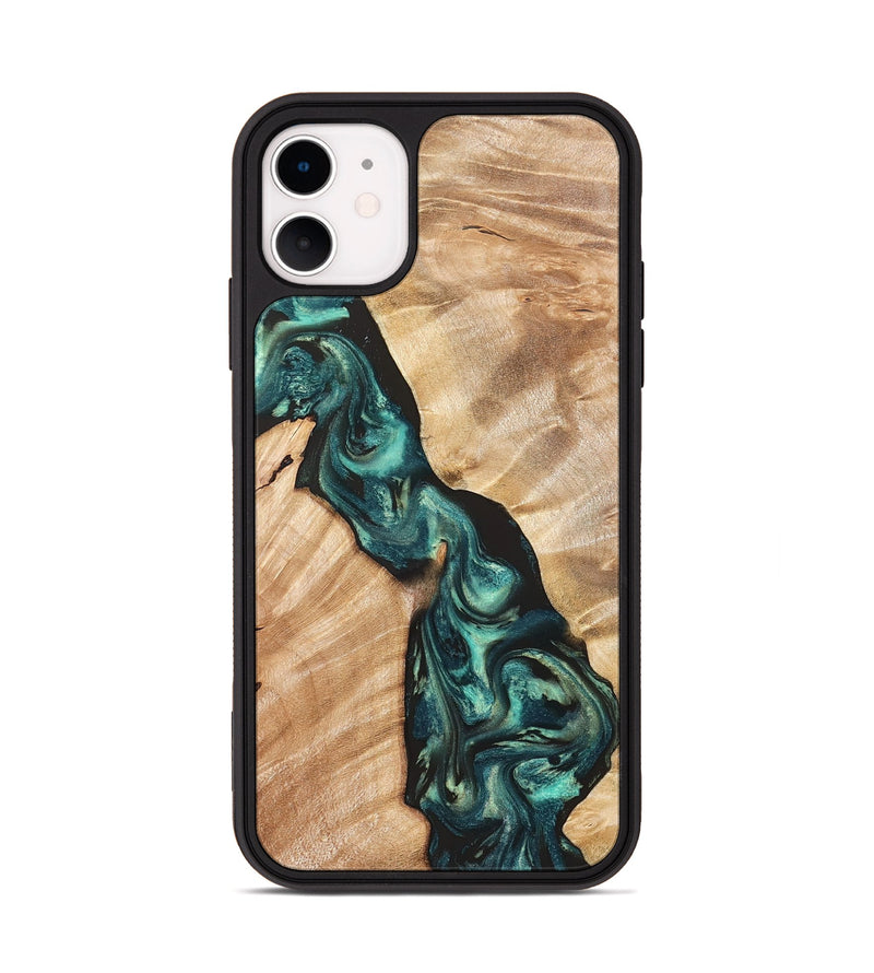 iPhone 11 Wood Phone Case - Graham (Green, 823965)