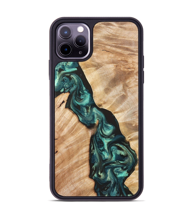 iPhone 11 Pro Max Wood Phone Case - Graham (Green, 823965)