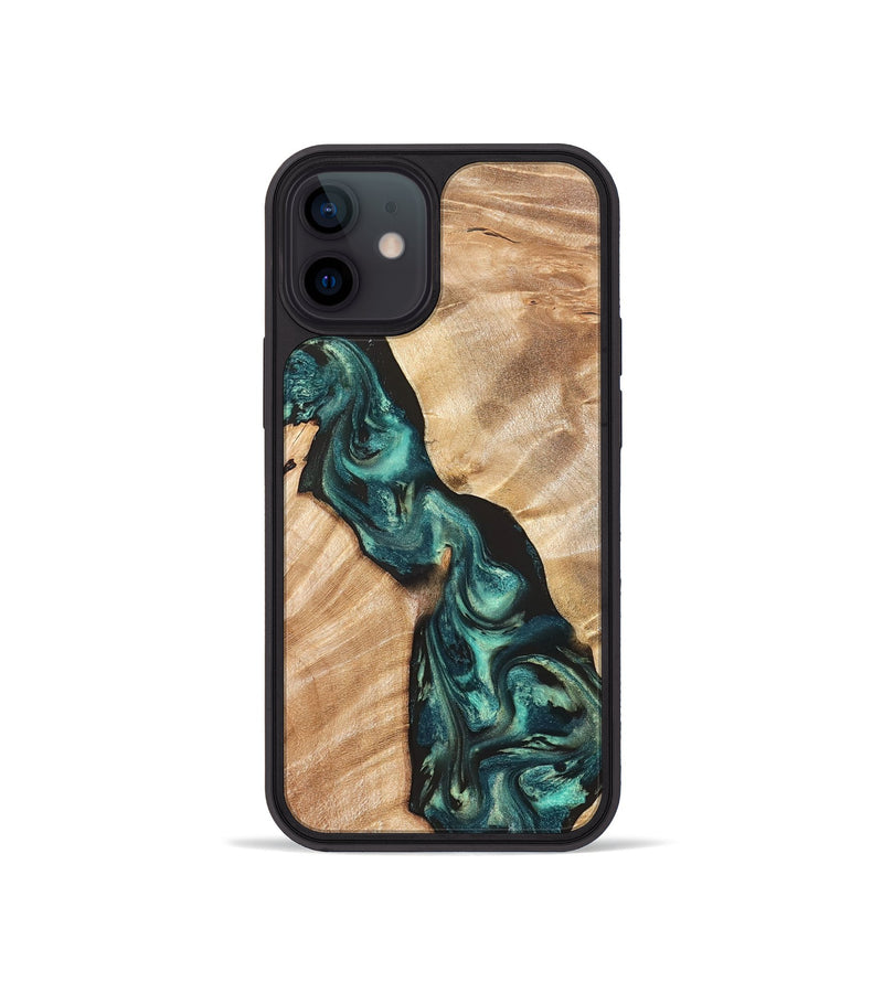 iPhone 12 mini Wood Phone Case - Graham (Green, 823965)