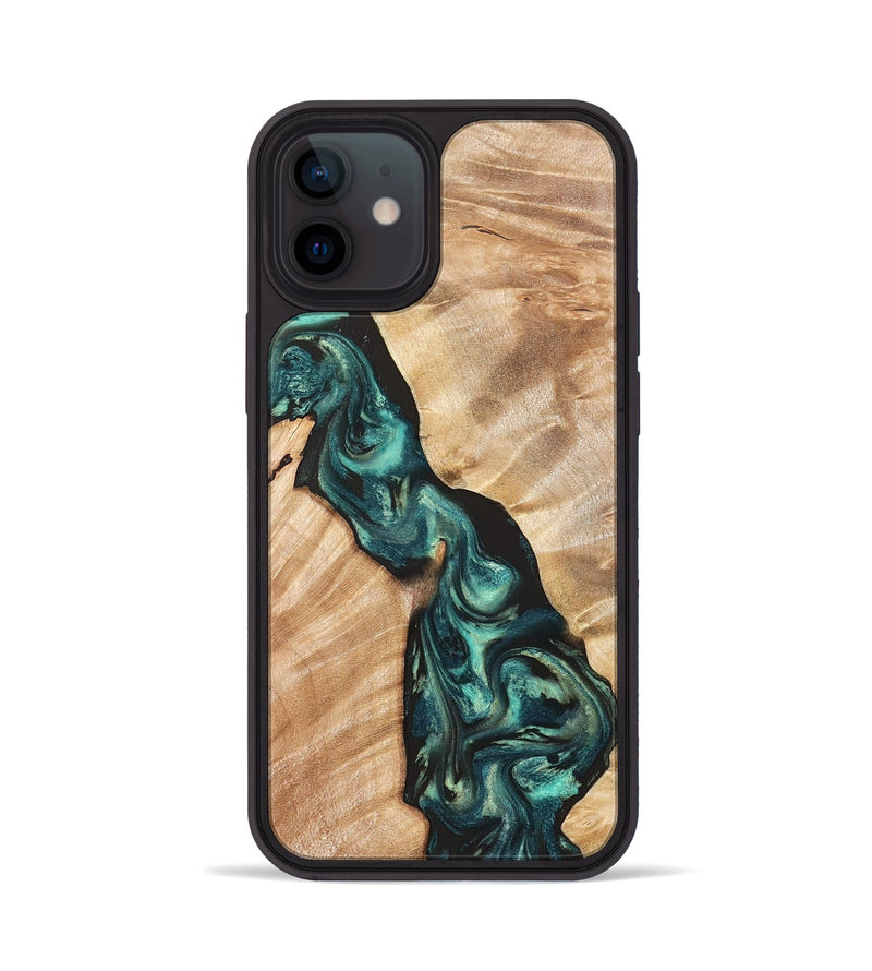 iPhone 12 Wood Phone Case - Graham (Green, 823965)