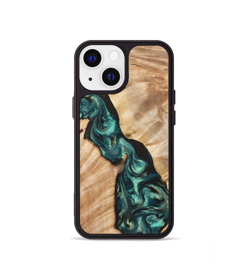 iPhone 13 mini Wood Phone Case - Graham (Green, 823965)