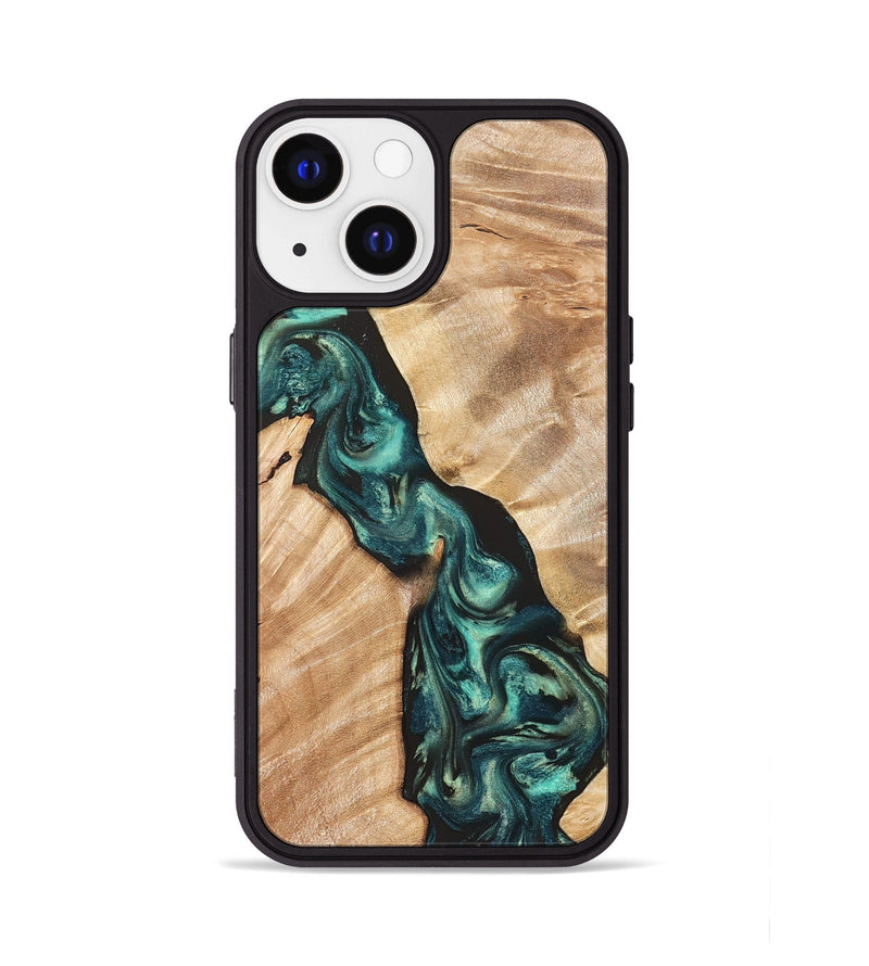 iPhone 13 Wood Phone Case - Graham (Green, 823965)