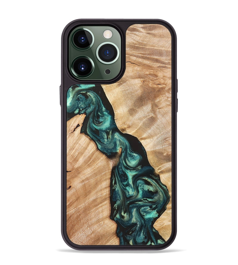 iPhone 13 Pro Max Wood Phone Case - Graham (Green, 823965)
