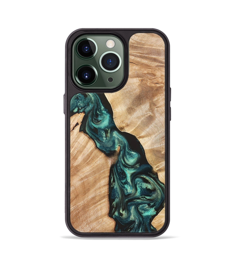 iPhone 13 Pro Wood Phone Case - Graham (Green, 823965)