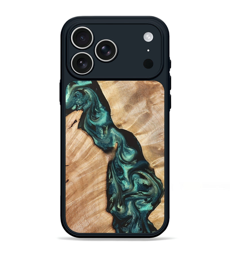 iPhone 17 Pro Max Wood Phone Case - Graham (Green, 823965)