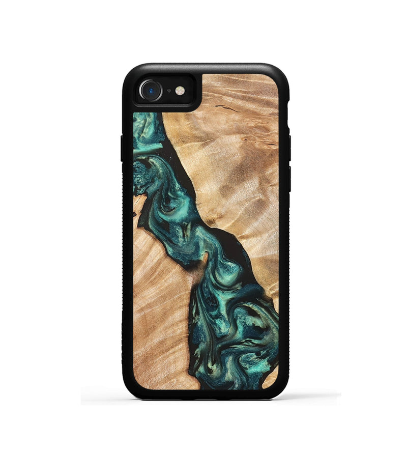 iPhone SE Wood Phone Case - Graham (Green, 823965)