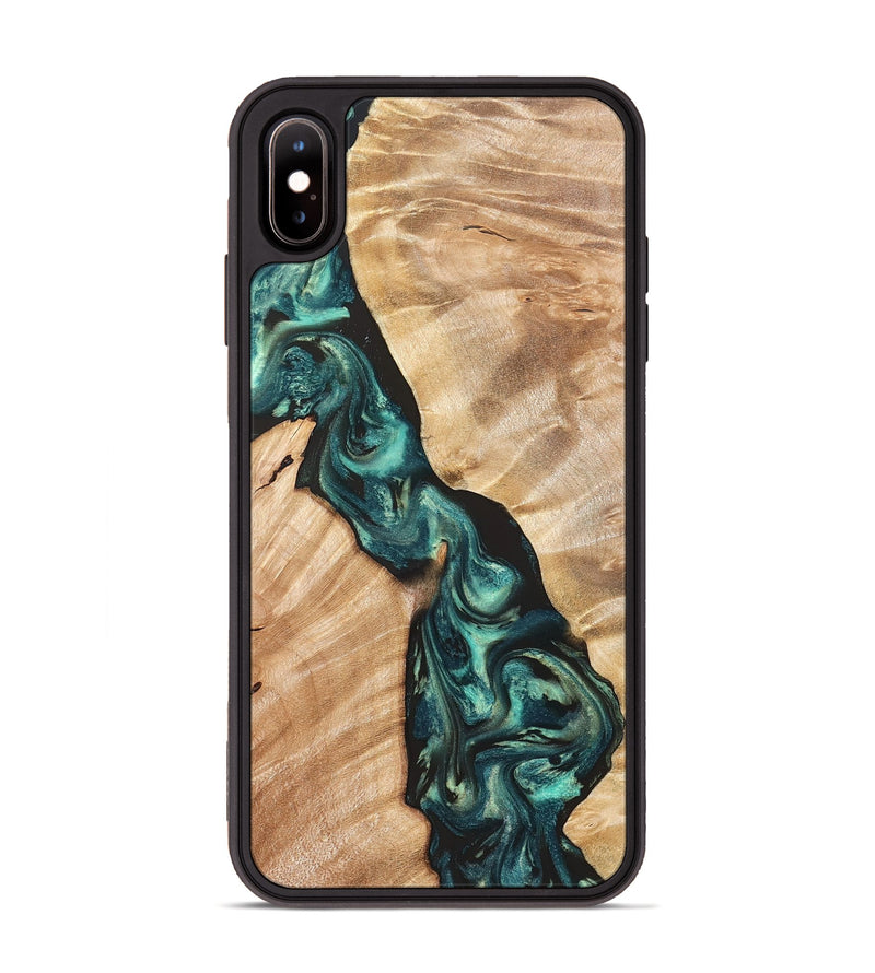 iPhone Xs Max Wood Phone Case - Graham (Green, 823965)