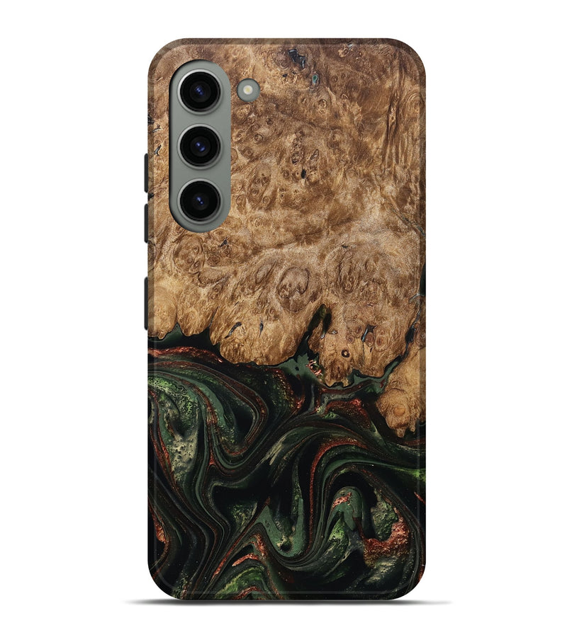 Galaxy S23 Plus Wood Live Edge Phone Case - Ariah (Green, 823973)
