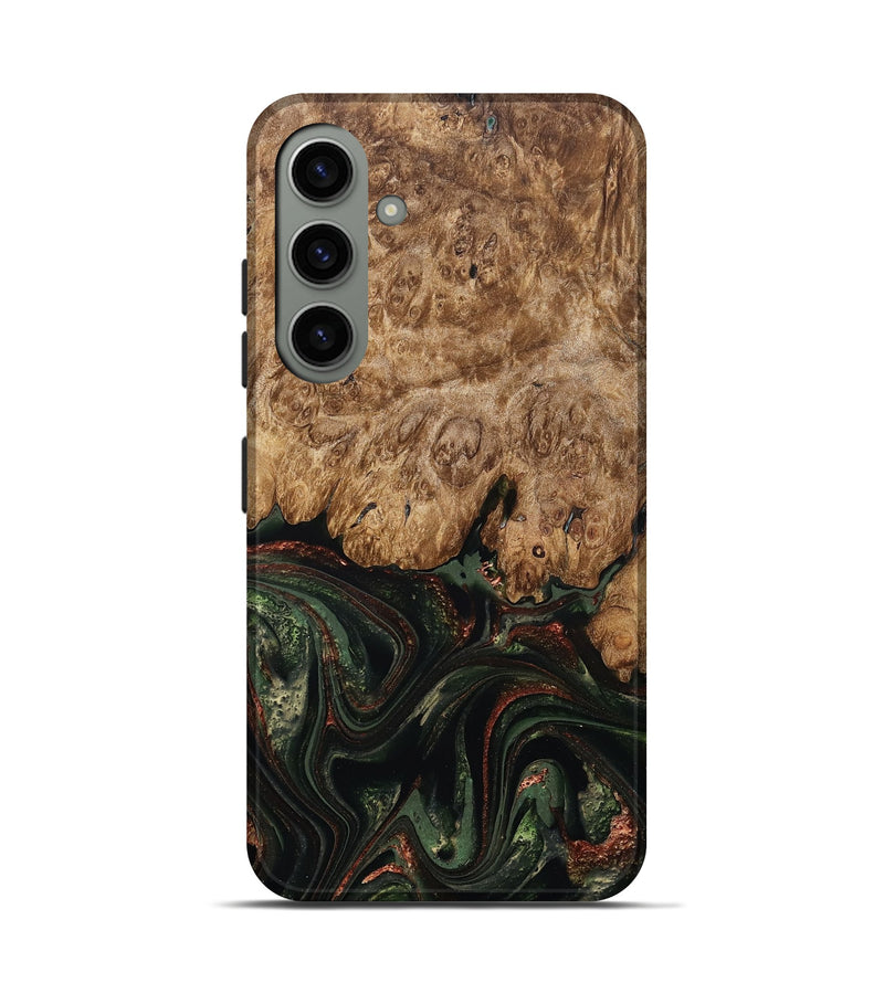 Galaxy S24 Wood Live Edge Phone Case - Ariah (Green, 823973)