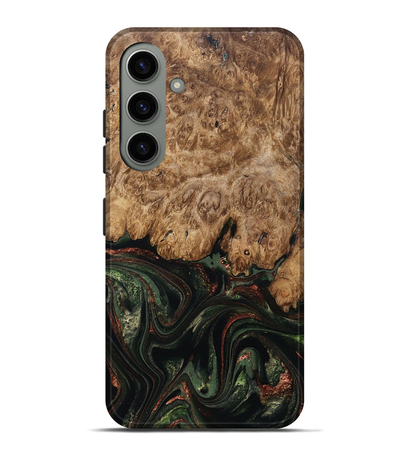 Galaxy S24 Plus Wood Live Edge Phone Case - Ariah (Green, 823973)