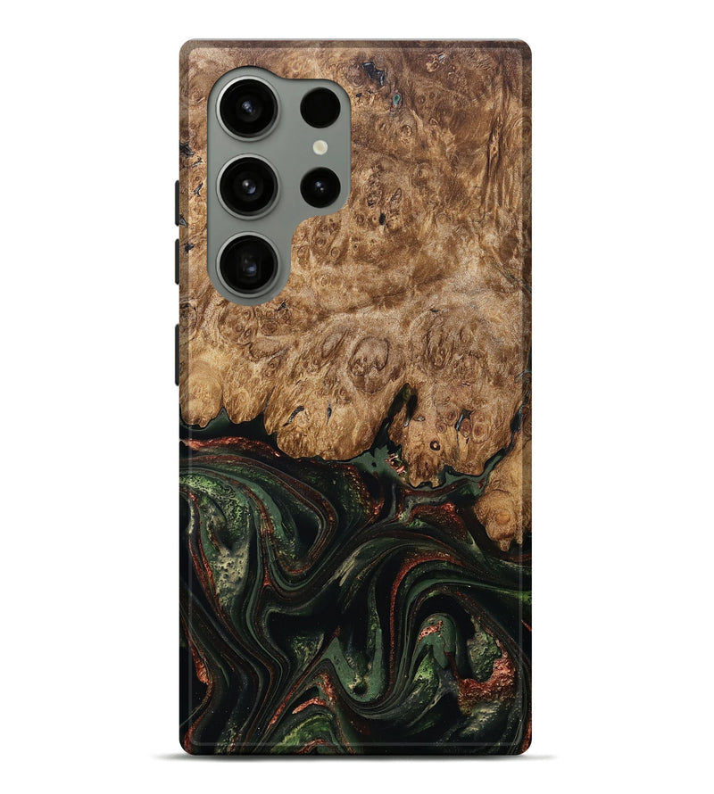 Galaxy S24 Ultra Wood Live Edge Phone Case - Ariah (Green, 823973)