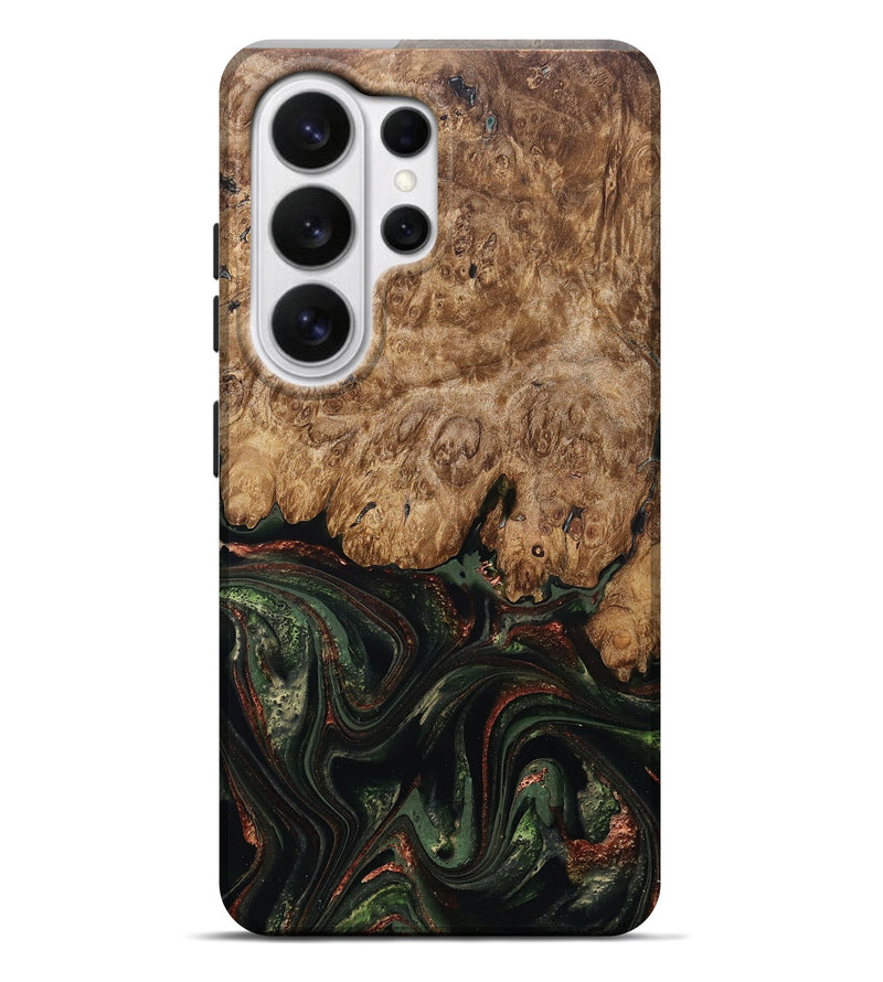 Galaxy S26 Ultra Wood Live Edge Phone Case - Ariah (Green, 823973)