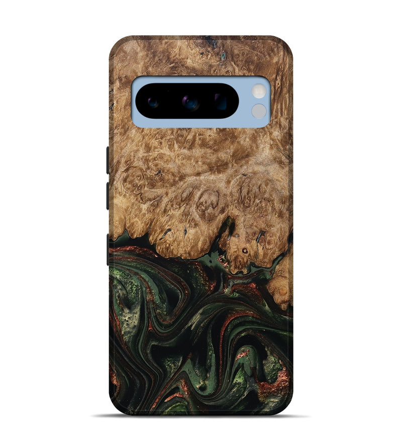 Pixel 8 Pro Wood Live Edge Phone Case - Ariah (Green, 823973)