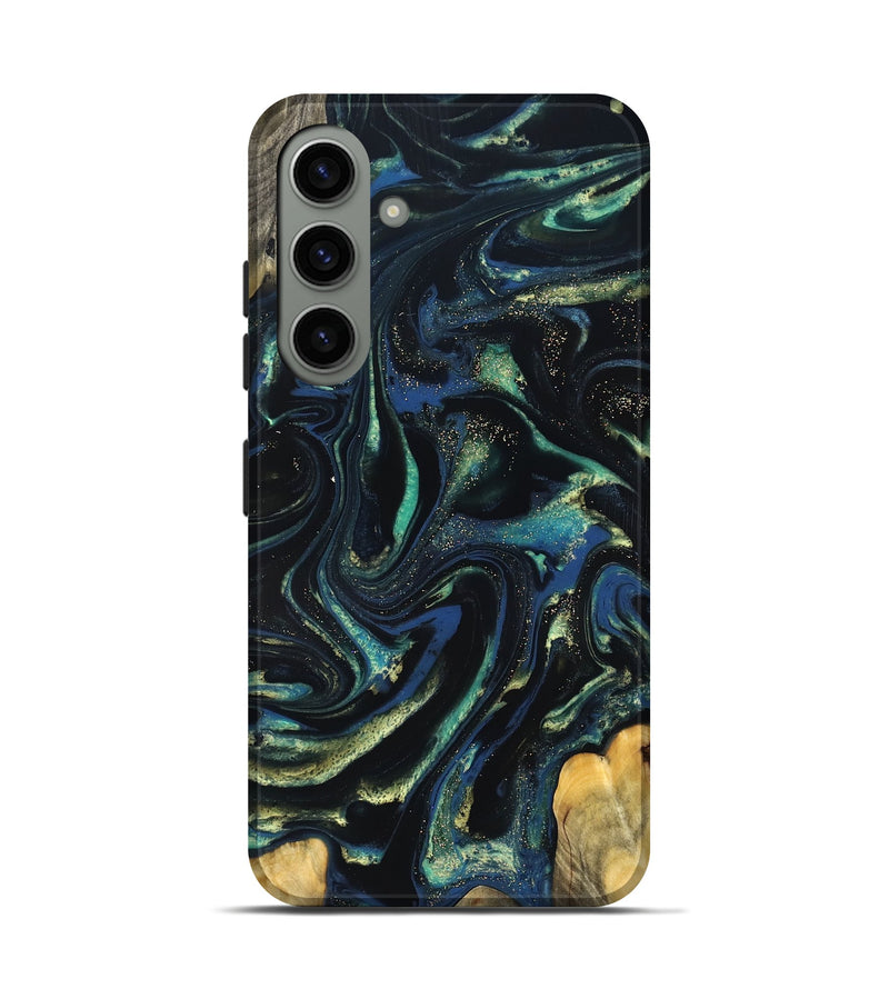 Galaxy S24 Wood Live Edge Phone Case - Zada (Green, 823976)