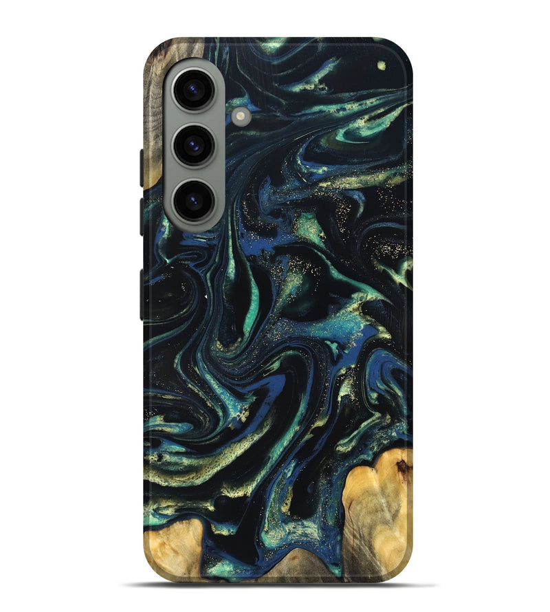 Galaxy S24 Plus Wood Live Edge Phone Case - Zada (Green, 823976)