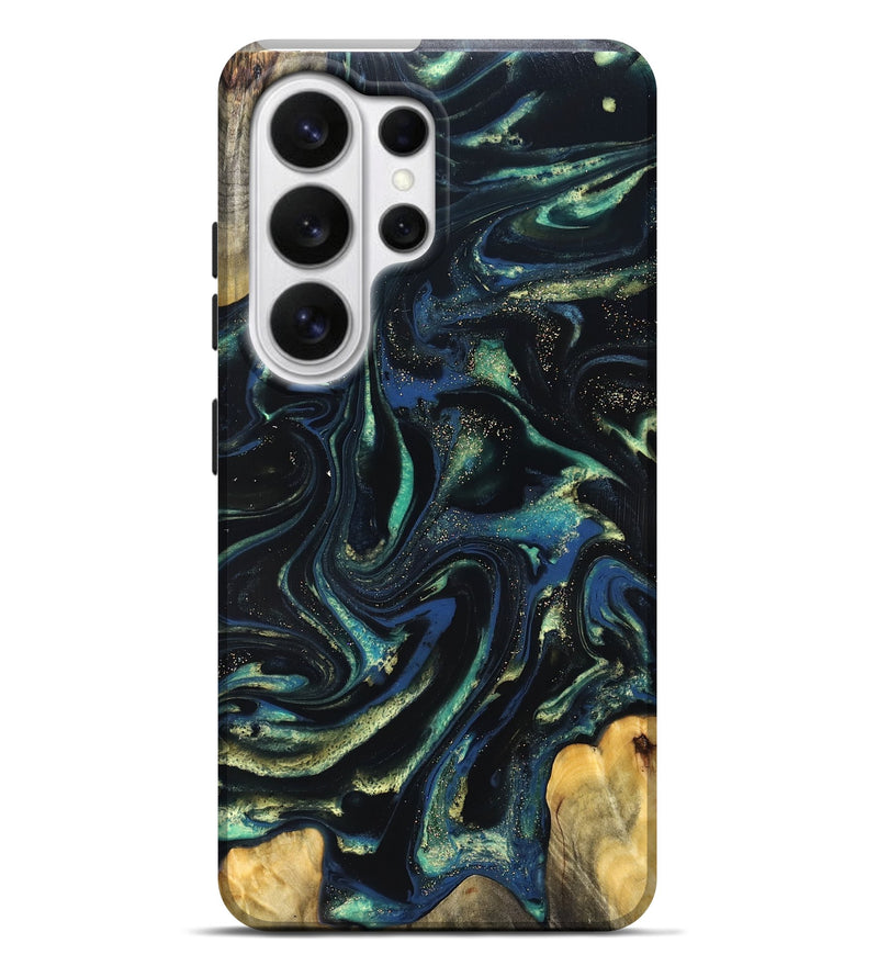 Galaxy S26 Ultra Wood Live Edge Phone Case - Zada (Green, 823976)
