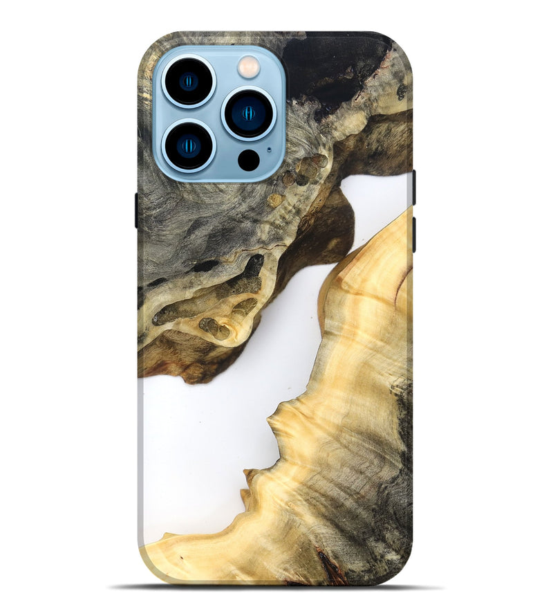 iPhone 14 Pro Max Wood Live Edge Phone Case - Ismael (Clear, 823978)