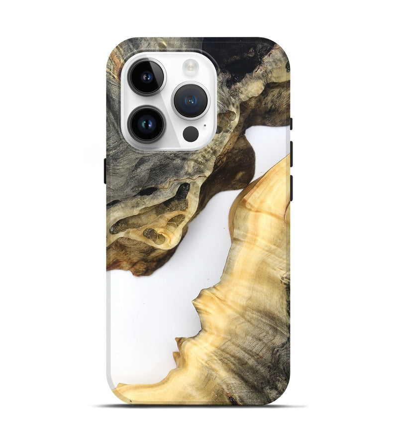 iPhone 15 Pro Wood Live Edge Phone Case - Ismael (Clear, 823978)