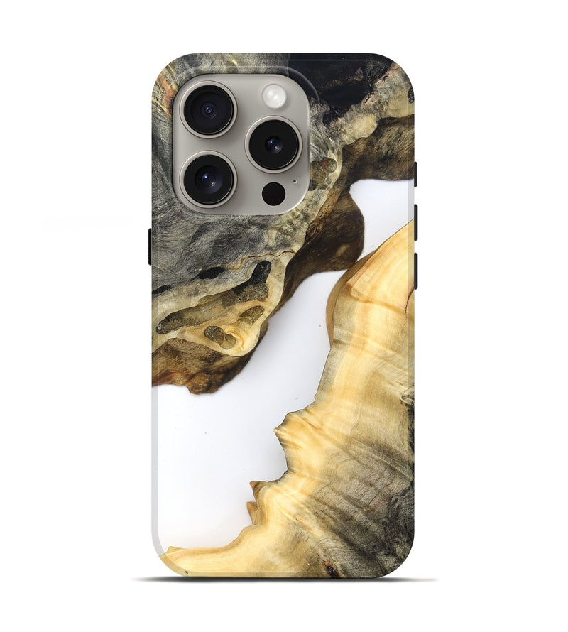 iPhone 16 Pro Wood Live Edge Phone Case - Ismael (Clear, 823978)