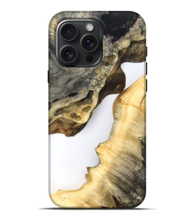 iPhone 16 Pro Max Wood Live Edge Phone Case - Ismael (Clear, 823978)