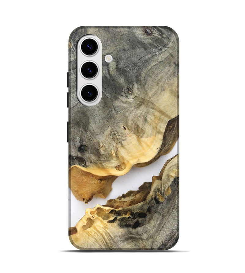 Galaxy S25 Wood Live Edge Phone Case - Edward (Clear, 823979)