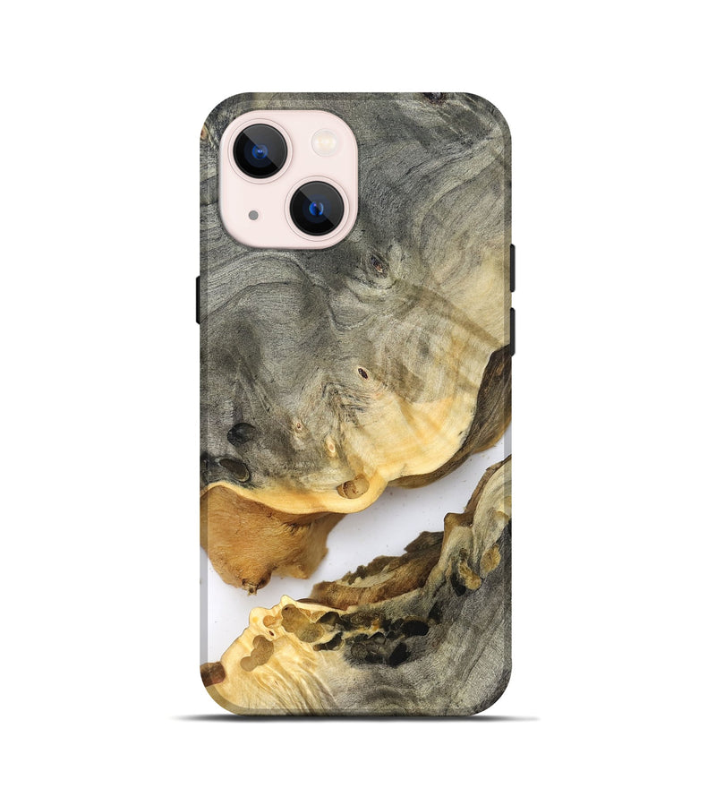 iPhone 13 mini Wood Live Edge Phone Case - Edward (Clear, 823979)