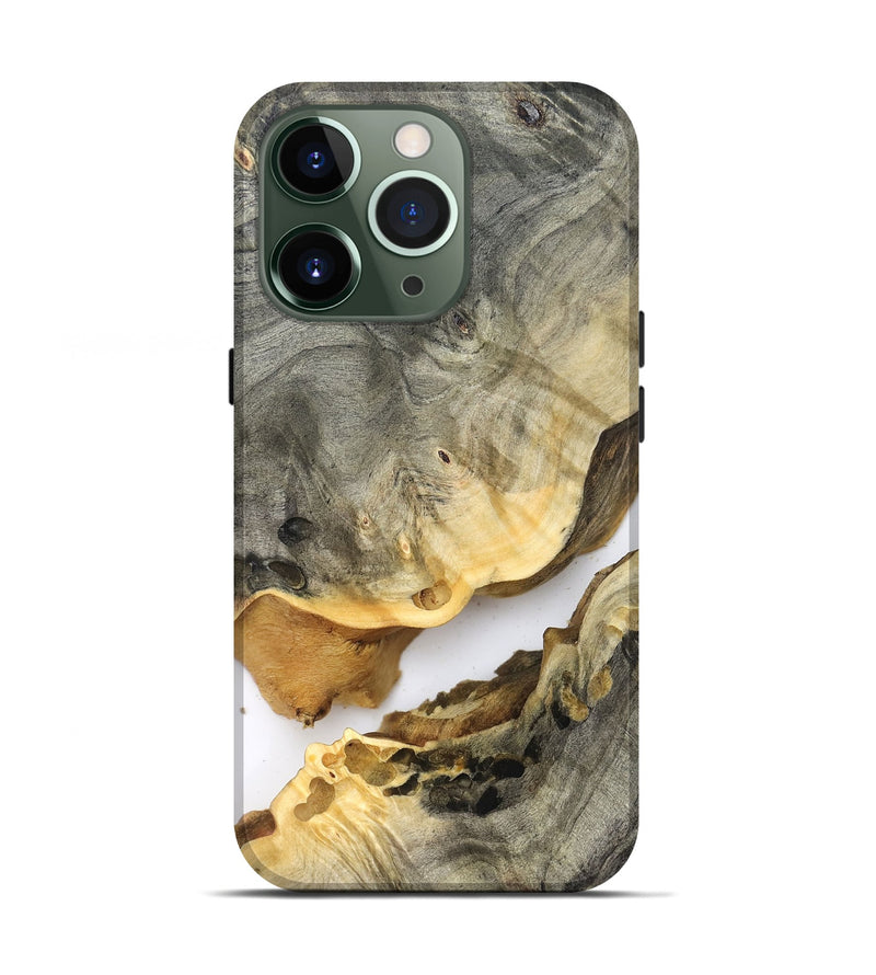 iPhone 13 Pro Wood Live Edge Phone Case - Edward (Clear, 823979)