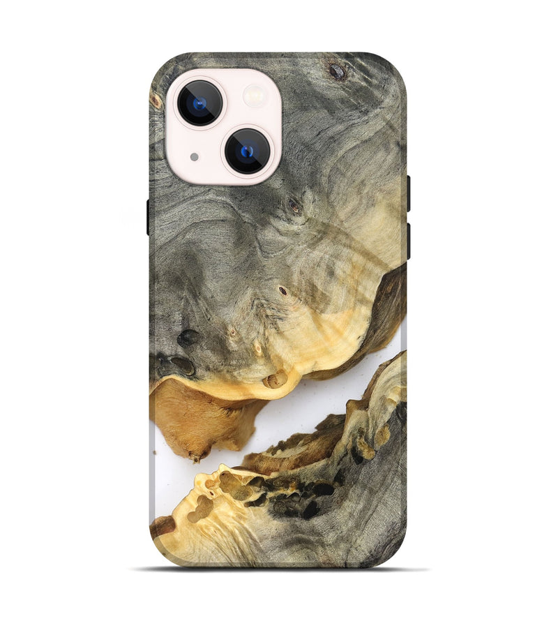 iPhone 14 Wood Live Edge Phone Case - Edward (Clear, 823979)
