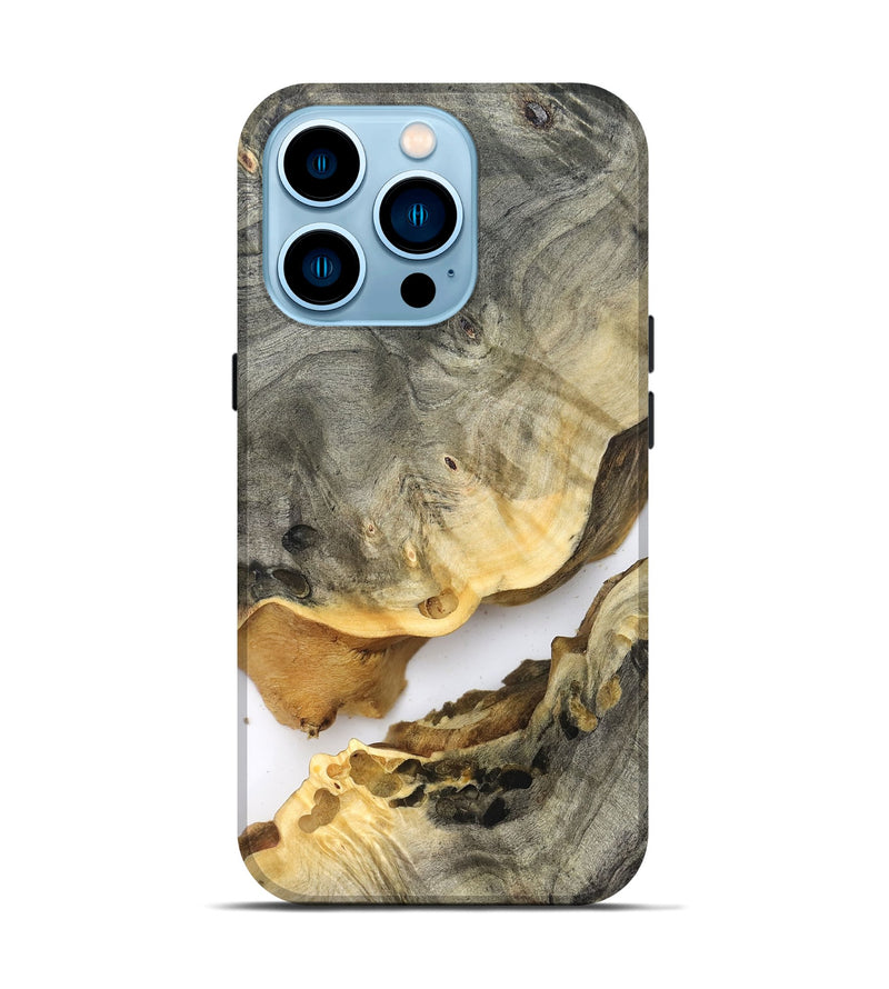iPhone 14 Pro Wood Live Edge Phone Case - Edward (Clear, 823979)