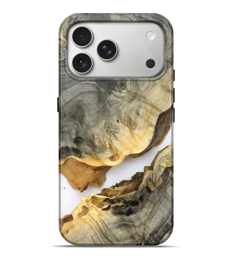 iPhone 17 Pro Max Wood Live Edge Phone Case - Edward (Clear, 823979)