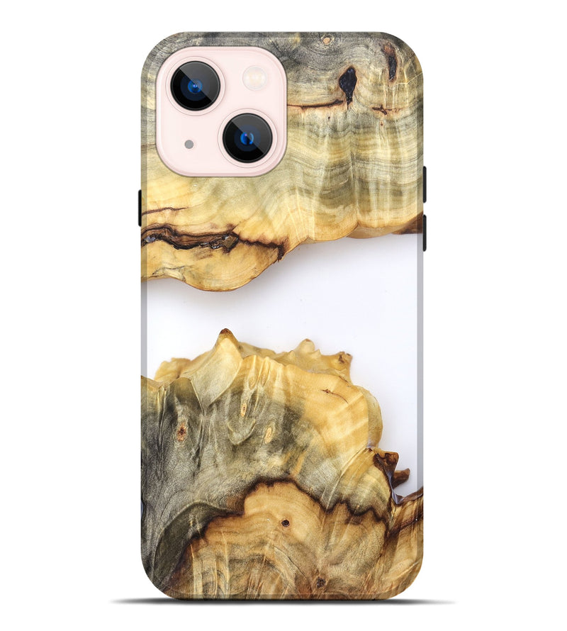 iPhone 14 Plus Wood Live Edge Phone Case - Merry (Clear, 823980)