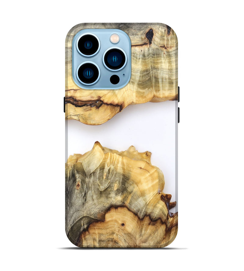 iPhone 14 Pro Wood Live Edge Phone Case - Merry (Clear, 823980)