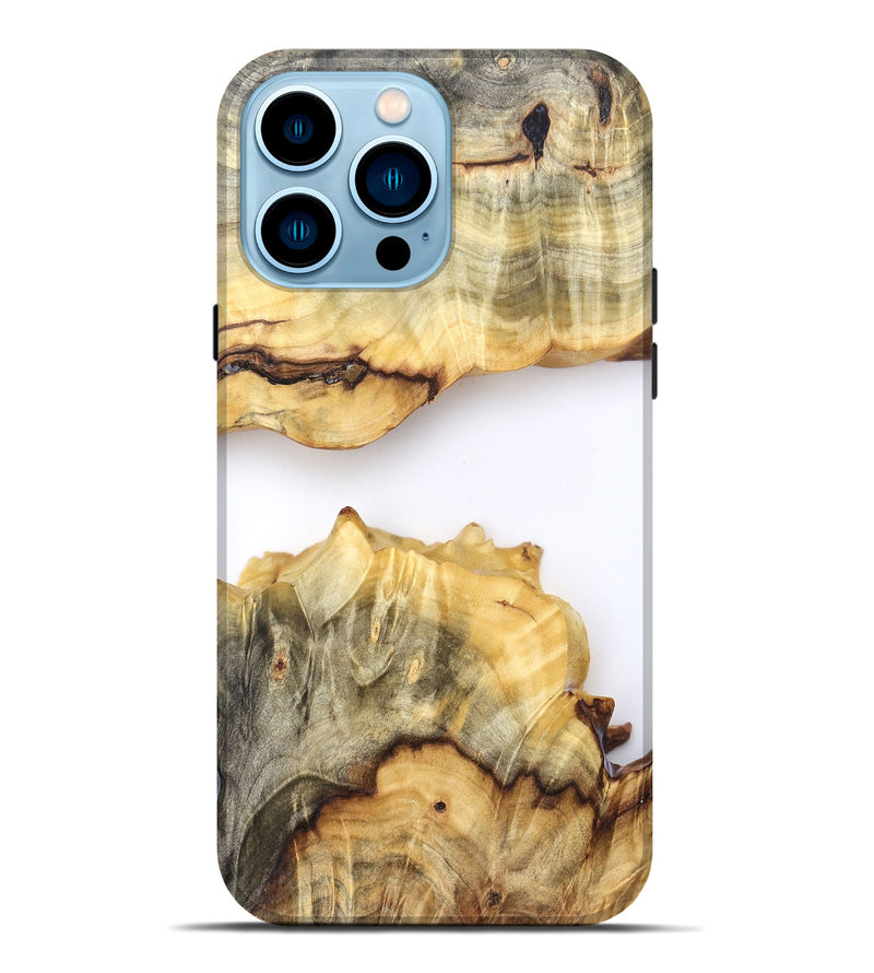 iPhone 14 Pro Max Wood Live Edge Phone Case - Merry (Clear, 823980)