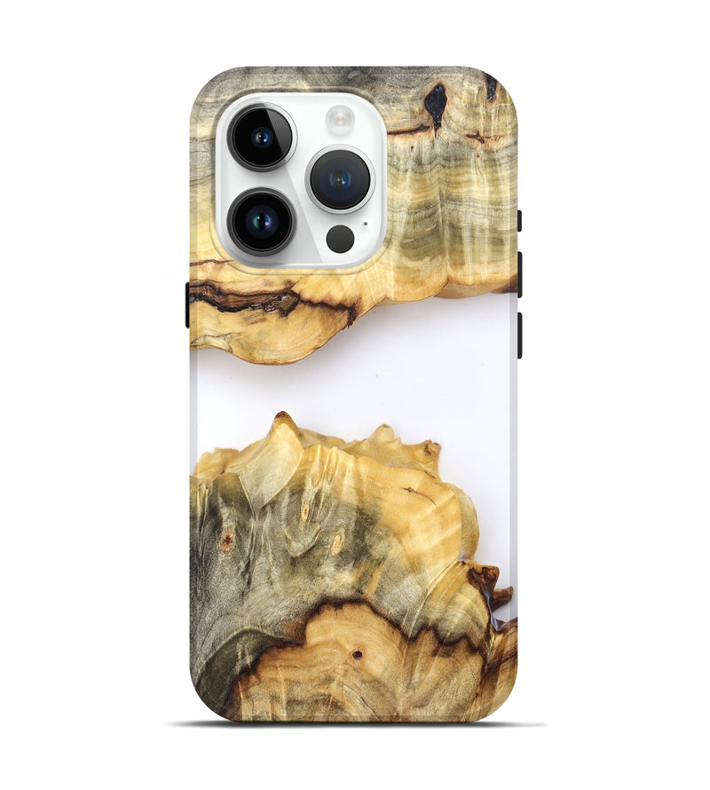 iPhone 15 Pro Wood Live Edge Phone Case - Merry (Clear, 823980)