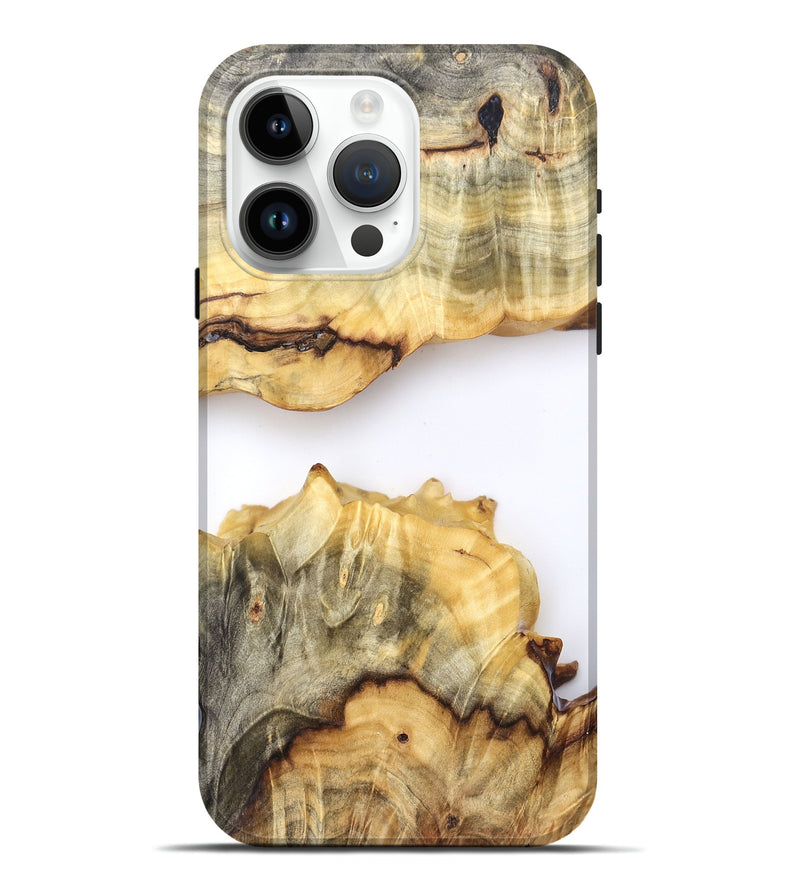 iPhone 15 Pro Max Wood Live Edge Phone Case - Merry (Clear, 823980)