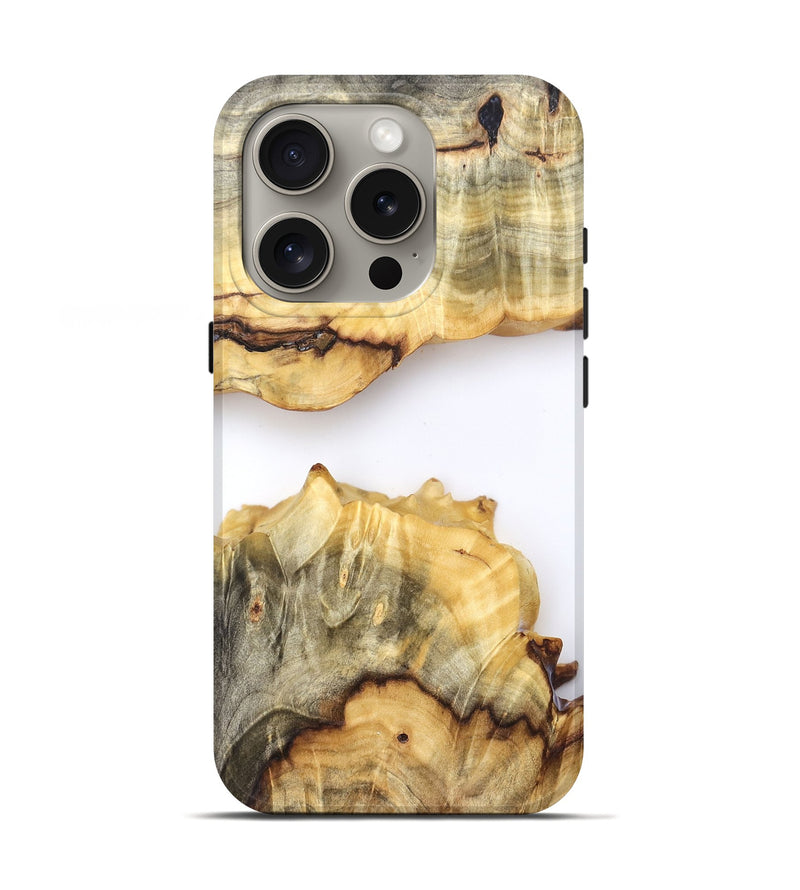 iPhone 16 Pro Wood Live Edge Phone Case - Merry (Clear, 823980)
