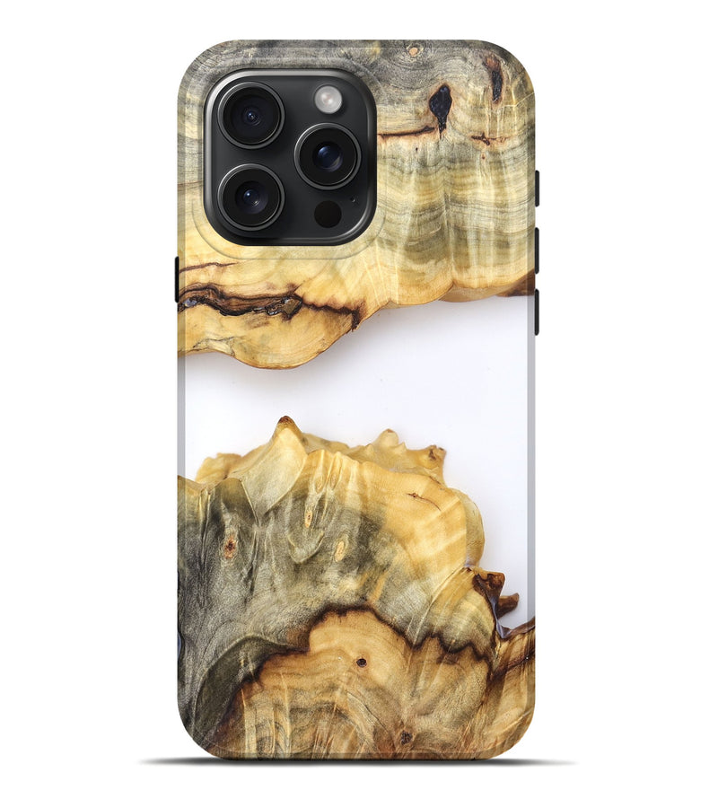 iPhone 16 Pro Max Wood Live Edge Phone Case - Merry (Clear, 823980)