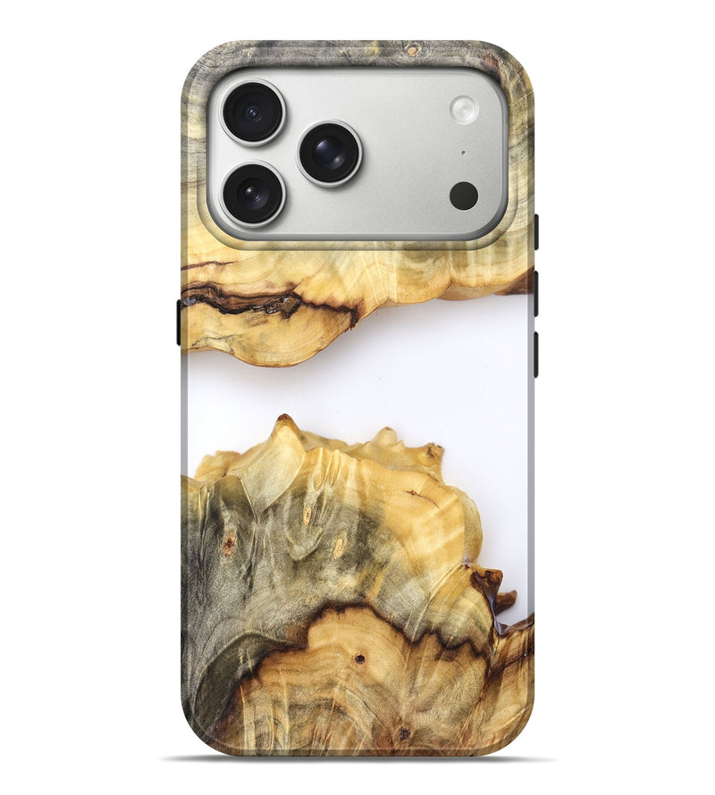 iPhone 17 Pro Max Wood Live Edge Phone Case - Merry (Clear, 823980)