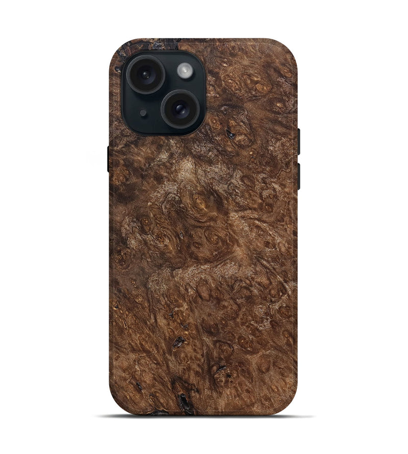iPhone 15 Wood Live Edge Phone Case - Horatio (Solid Wood, 823982)