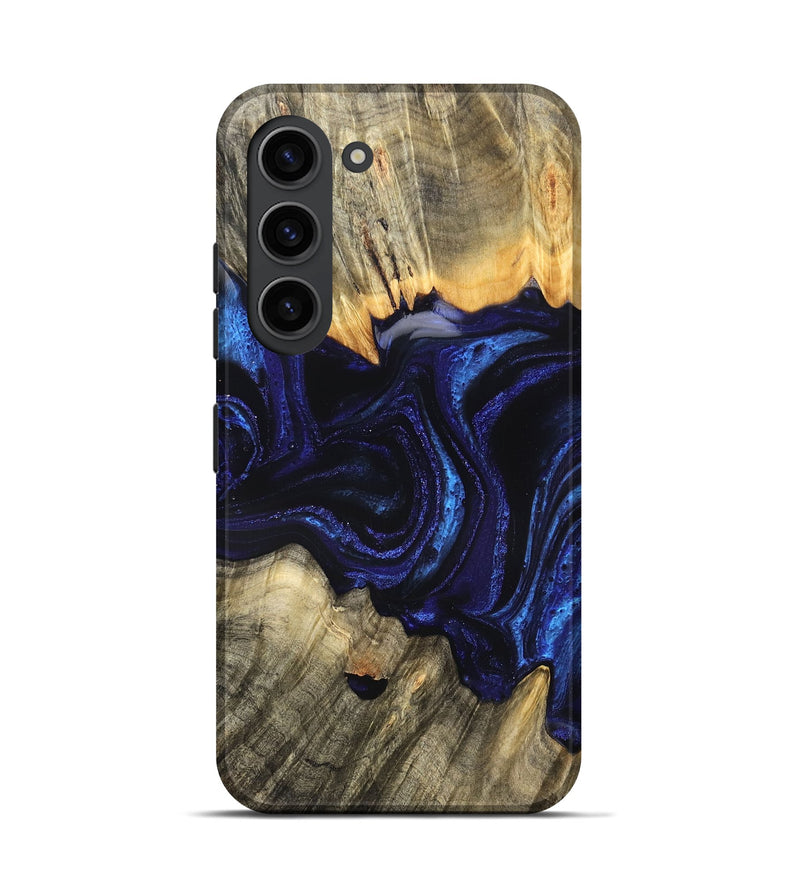 Galaxy S23 Wood Live Edge Phone Case - Rollie (Blue, 823991)