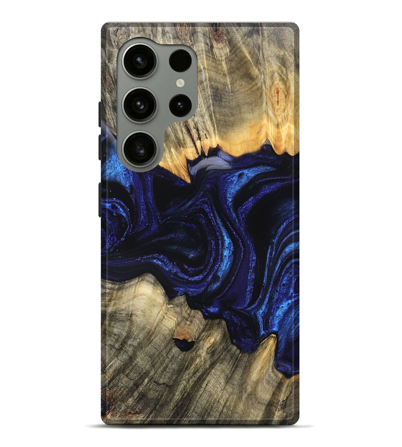 Galaxy S24 Ultra Wood Live Edge Phone Case - Rollie (Blue, 823991)