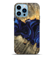 iPhone 14 Pro Max Wood Live Edge Phone Case - Rollie (Blue, 823991)
