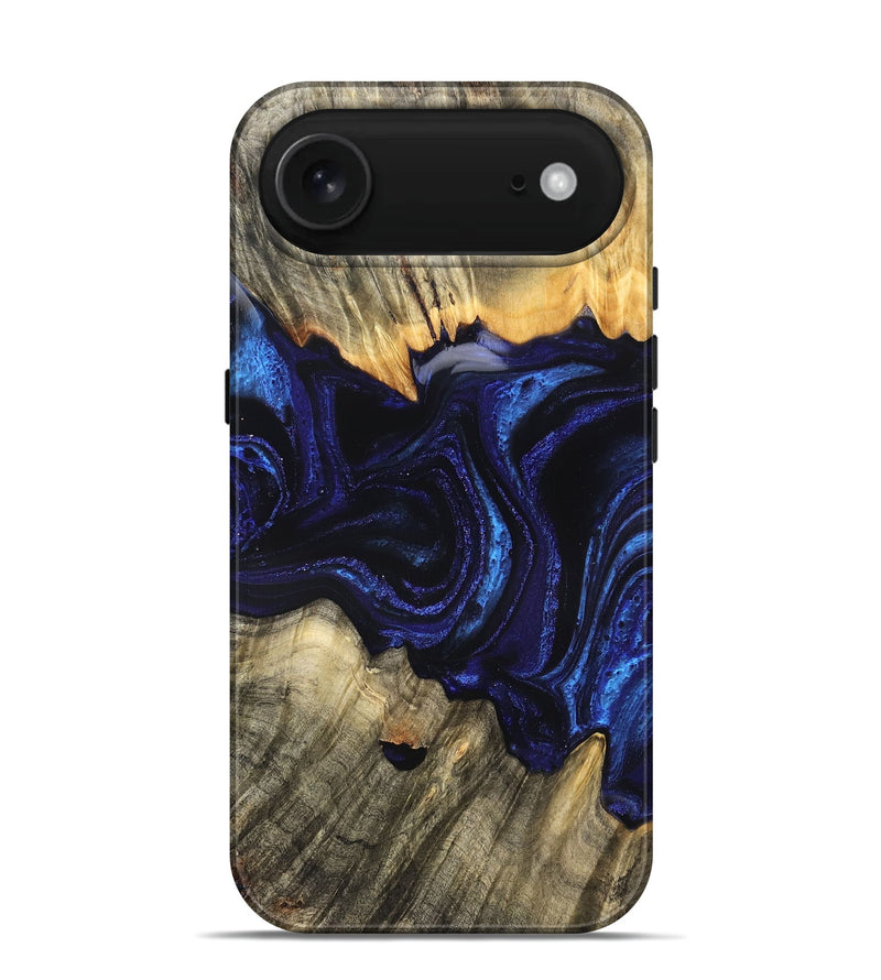 iPhone 17 Air Wood Live Edge Phone Case - Rollie (Blue, 823991)