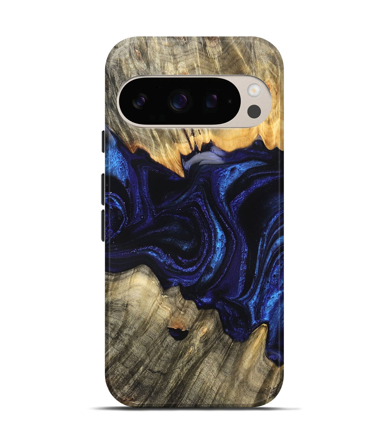 Pixel 10 Wood Live Edge Phone Case - Rollie (Blue, 823991)